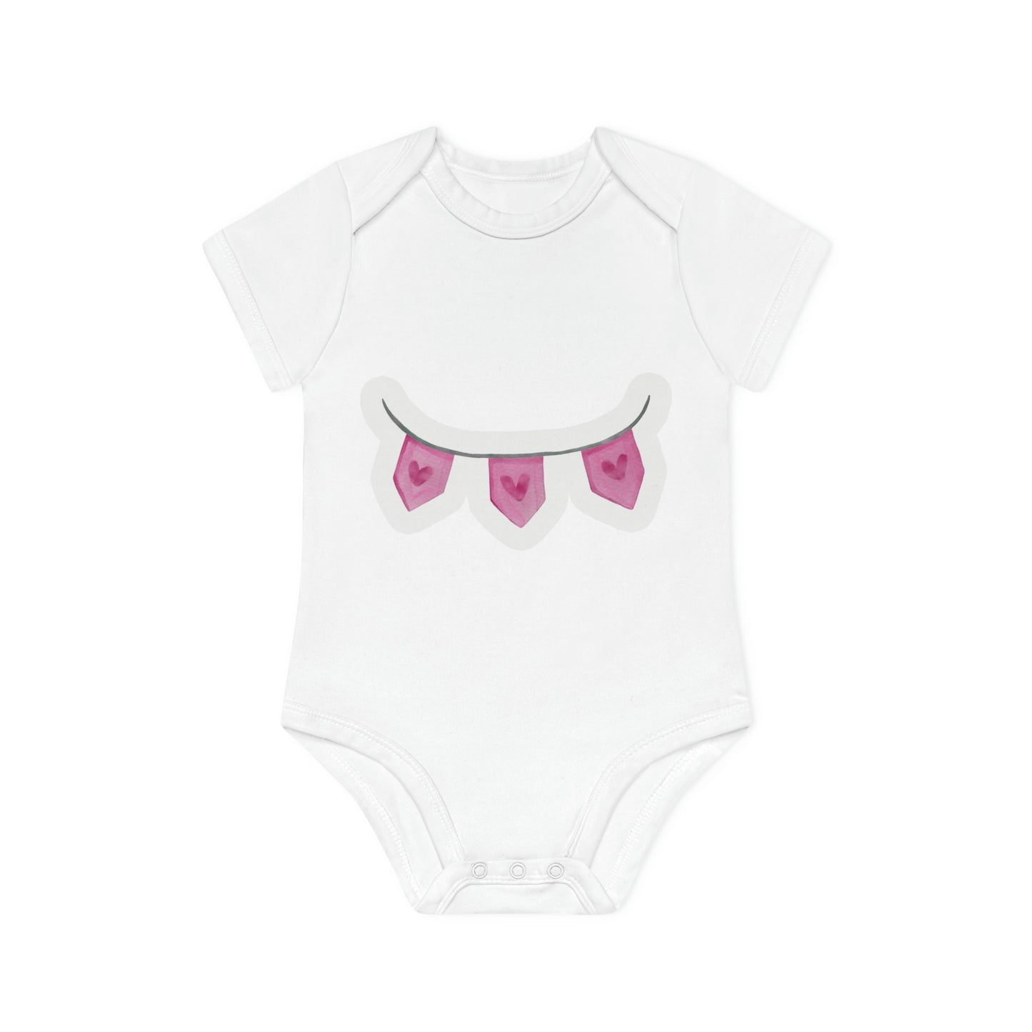 "Adorable Organic Short Sleeve Bodysuit for- Baby Organic Short Sleeve Bodysuit