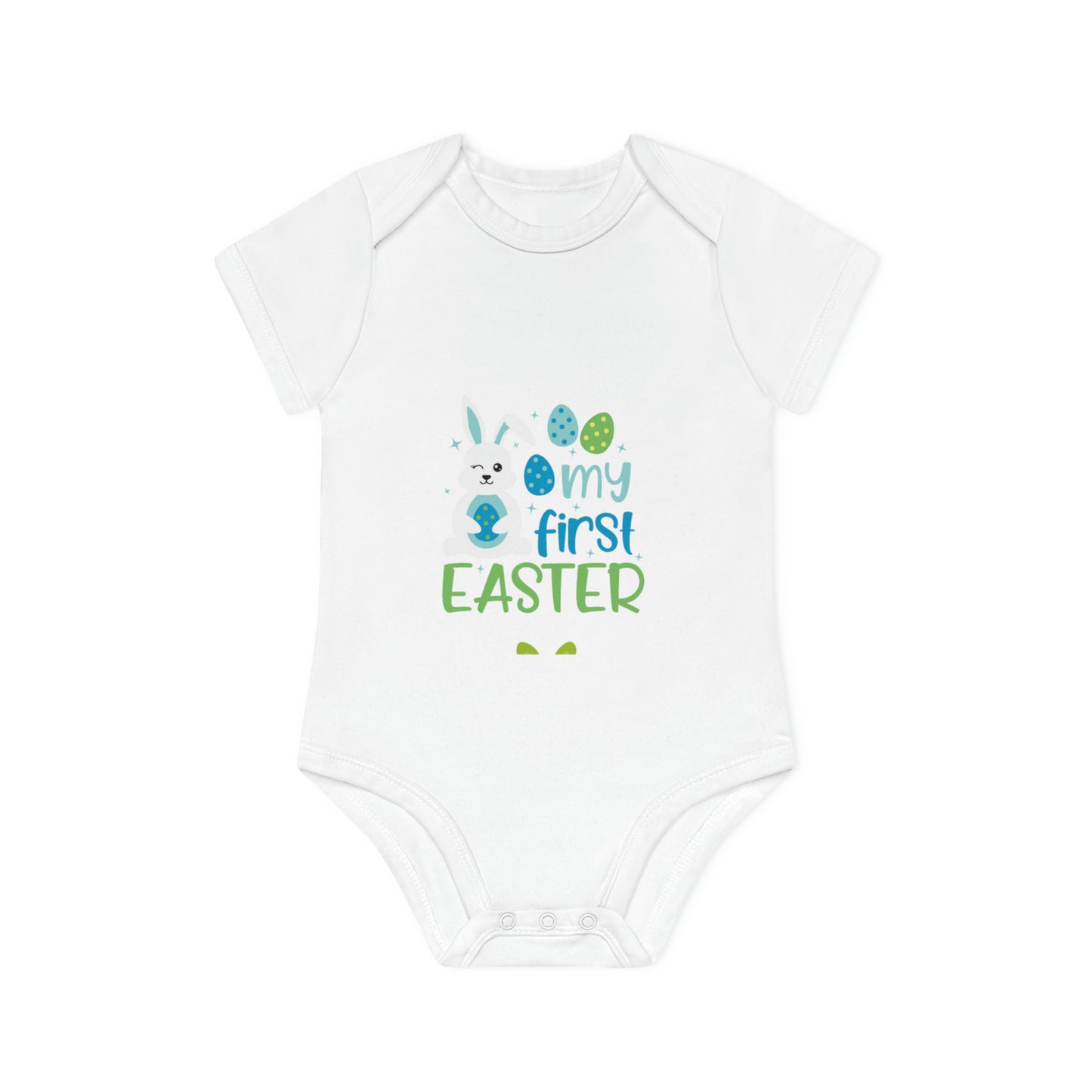 "My First Easter"- Baby Organic Short Sleeve Bodysuit