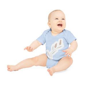 "Organic Cotton Baby Bodysuit: Ad- Baby Organic Short Sleeve Bodysuit