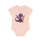 "Adorable Baby Dragon with Book" - Baby Organic Short Sleeve Bodysuit