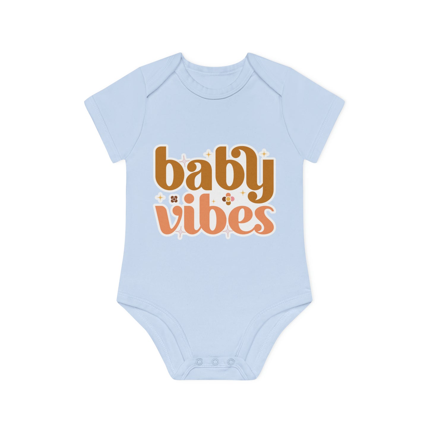 "Baby Vibes" - Organic Short Sleeve Bodysuit