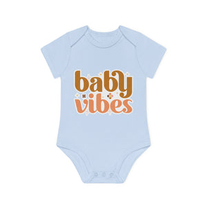 "Baby Vibes" - Organic Short Sleeve Bodysuit