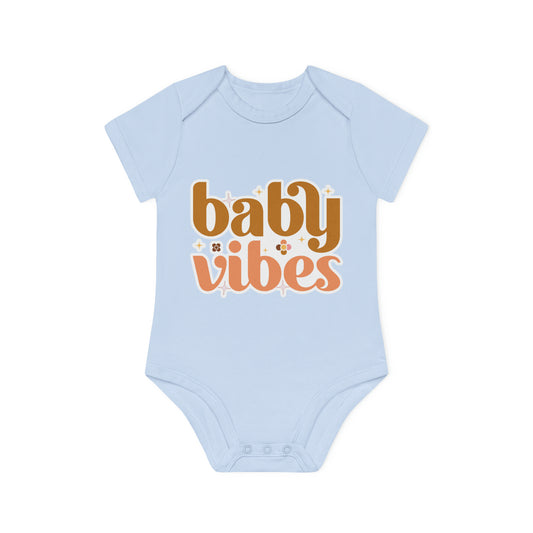 "Baby Vibes" - Organic Short Sleeve Bodysuit