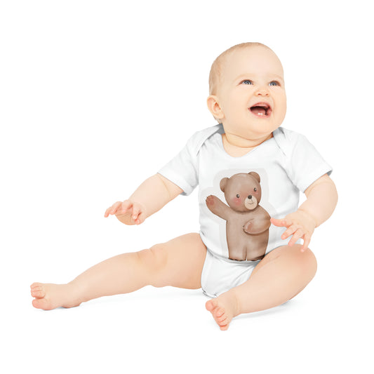 "Adorable Baby Organic Short Sleeve Bodysuit- Baby Organic Short Sleeve Bodysuit