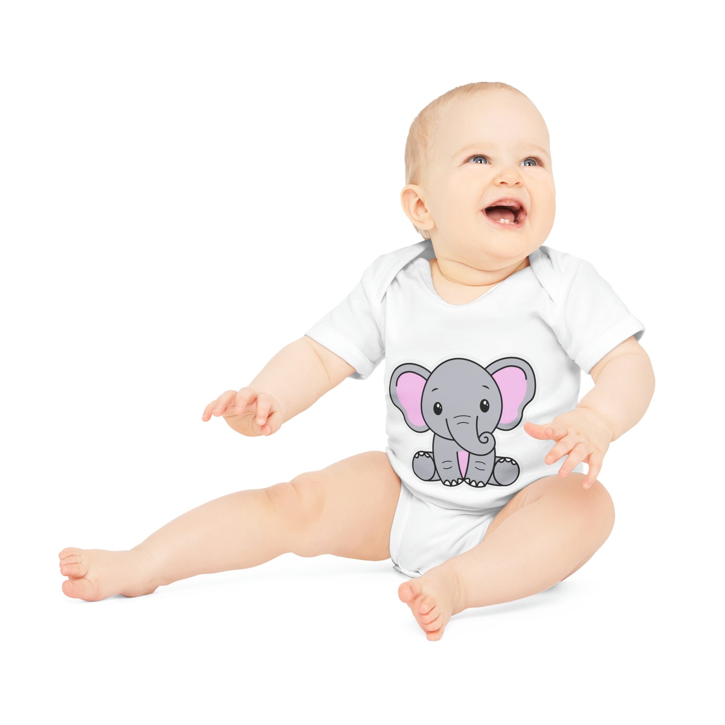 "Organic Cutie Pie: Baby Short Sleeve- Baby Organic Short Sleeve Bodysuit