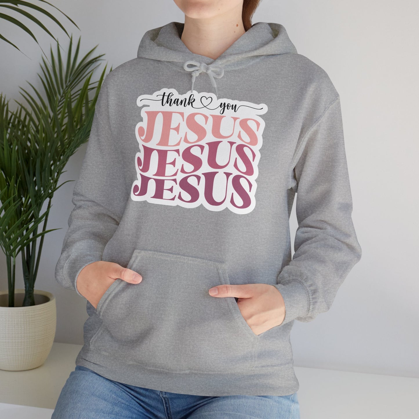 "Thank You Jesus" - Hooded Sweatshirt - Hoodie