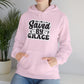 "Saved by Grace" - Blessed & Cozy: Christian Quote - Hoodie