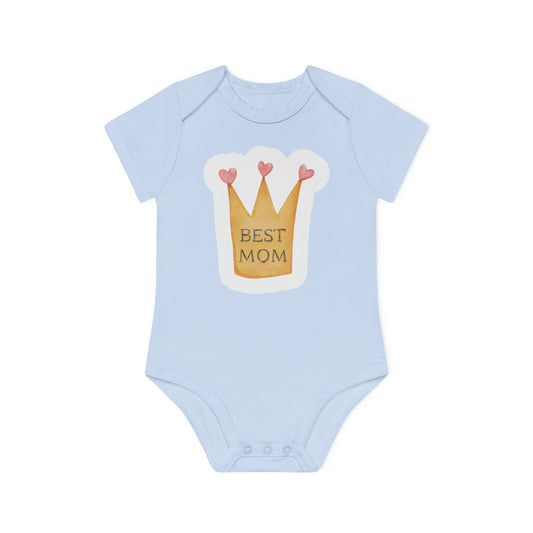 "Best Mom Prize" - Baby Organic Short Sleeve Bodysuit