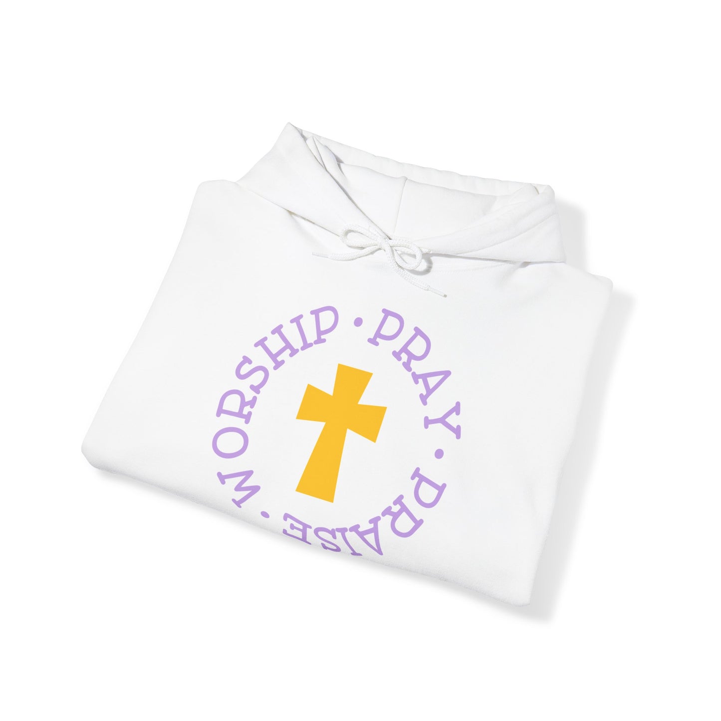 "Worship, Pray, Praise" - Christian Quote - Hoodie