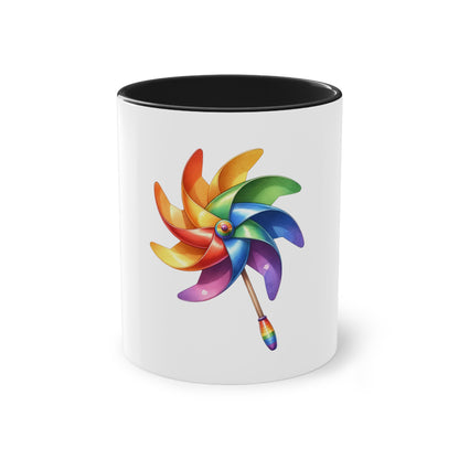 "Rainbow Pride" - Two Tone Mug