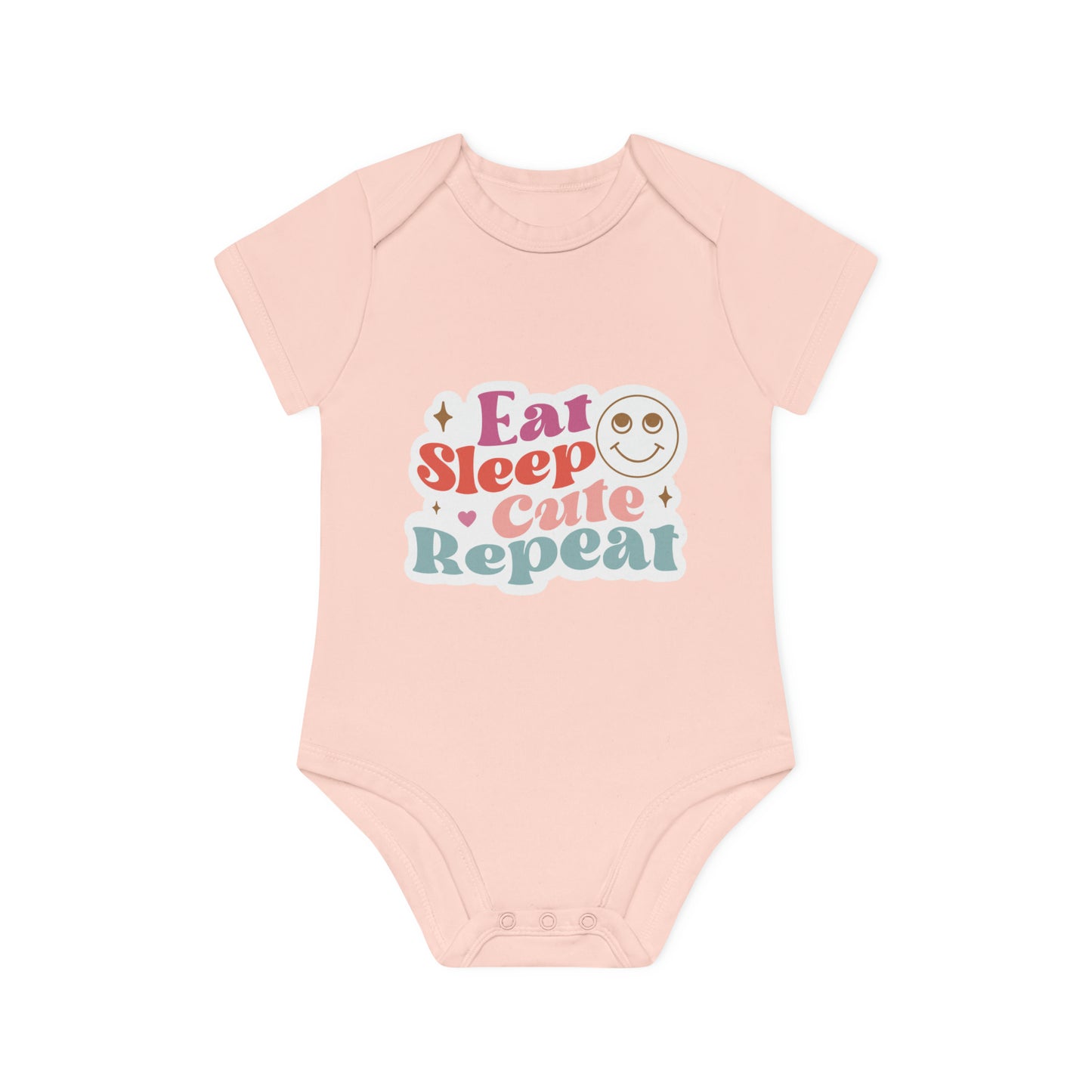 "Adorable Eco-Friendly Baby Bodysuit- Baby Organic Short Sleeve Bodysuit