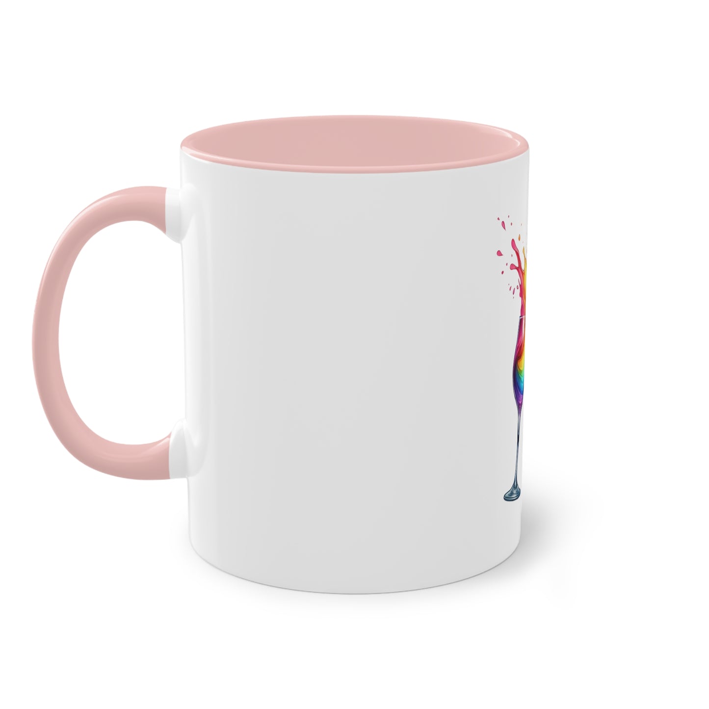 "Rainbow Pride Celebrate Love" - Two Tone Mug