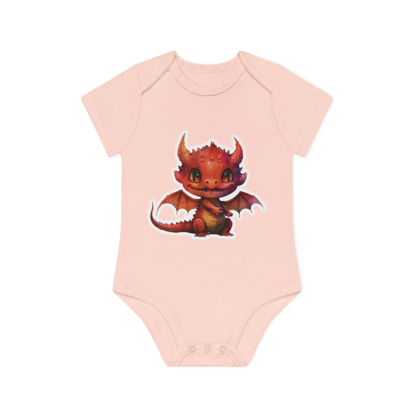 "Baby Dragon" - Baby Organic Short Sleeve Bodysuit