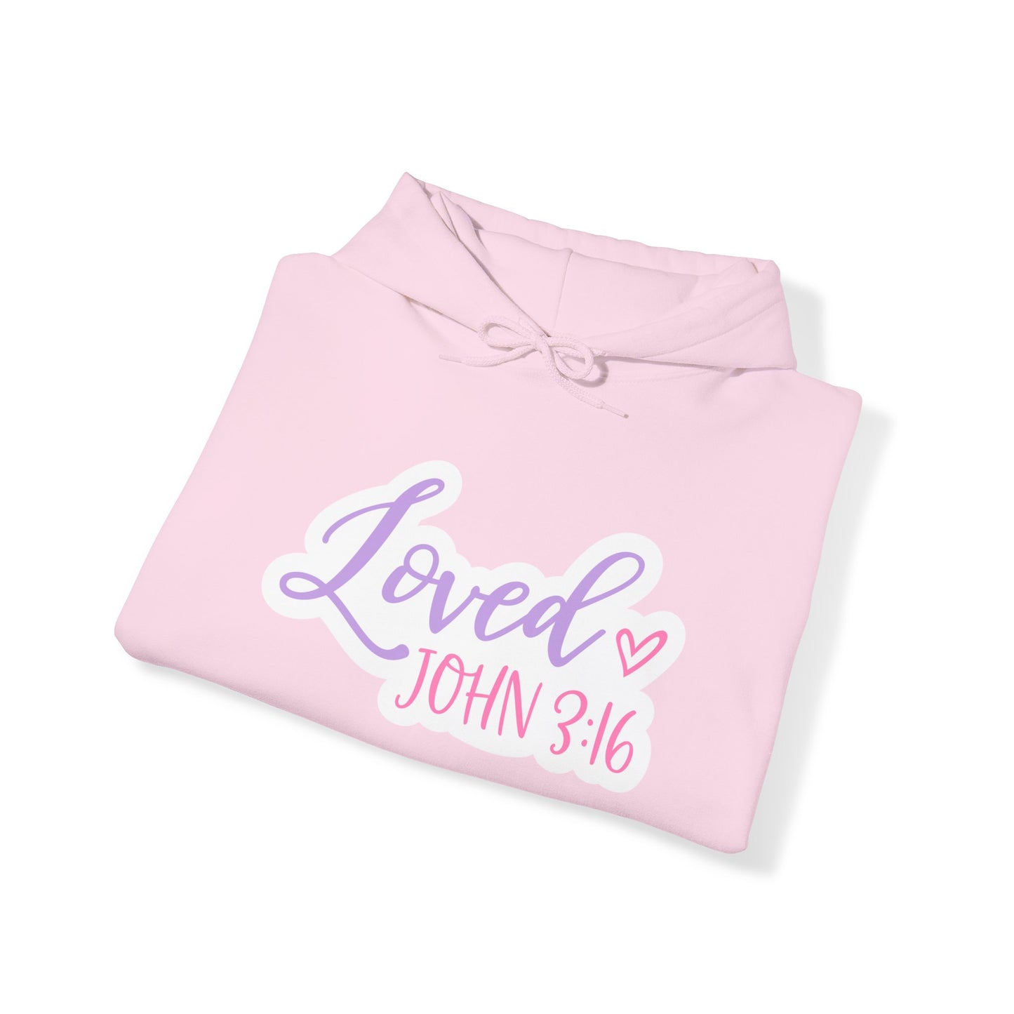 "Loved" - Faith-Inspired Hooded Sweatshirt - Hoodie