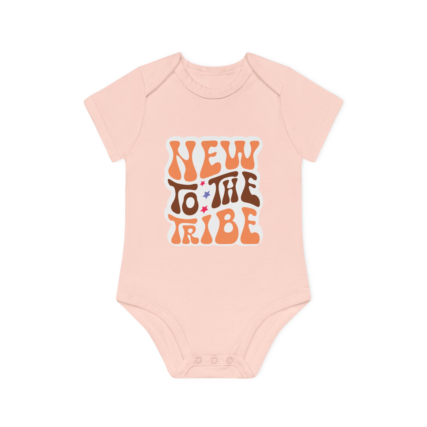 "Organic Cotton Baby Bodysuit - Sweet- Baby Organic Short Sleeve Bodysuit