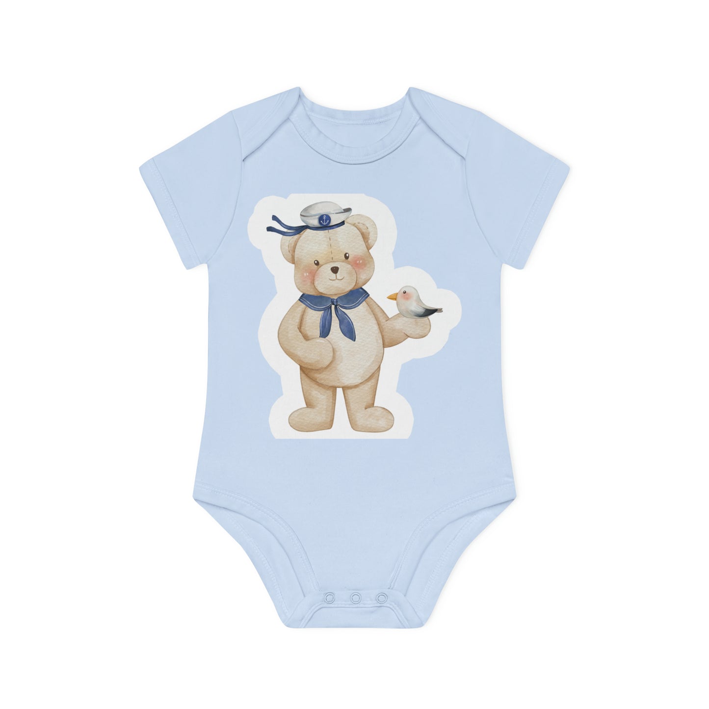 "Organic Baby Short Sleeve Bodysuit with- Baby Organic Short Sleeve Bodysuit