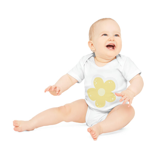 "Organic Cotton Baby Bodysuit - Ad- Baby Organic Short Sleeve Bodysuit