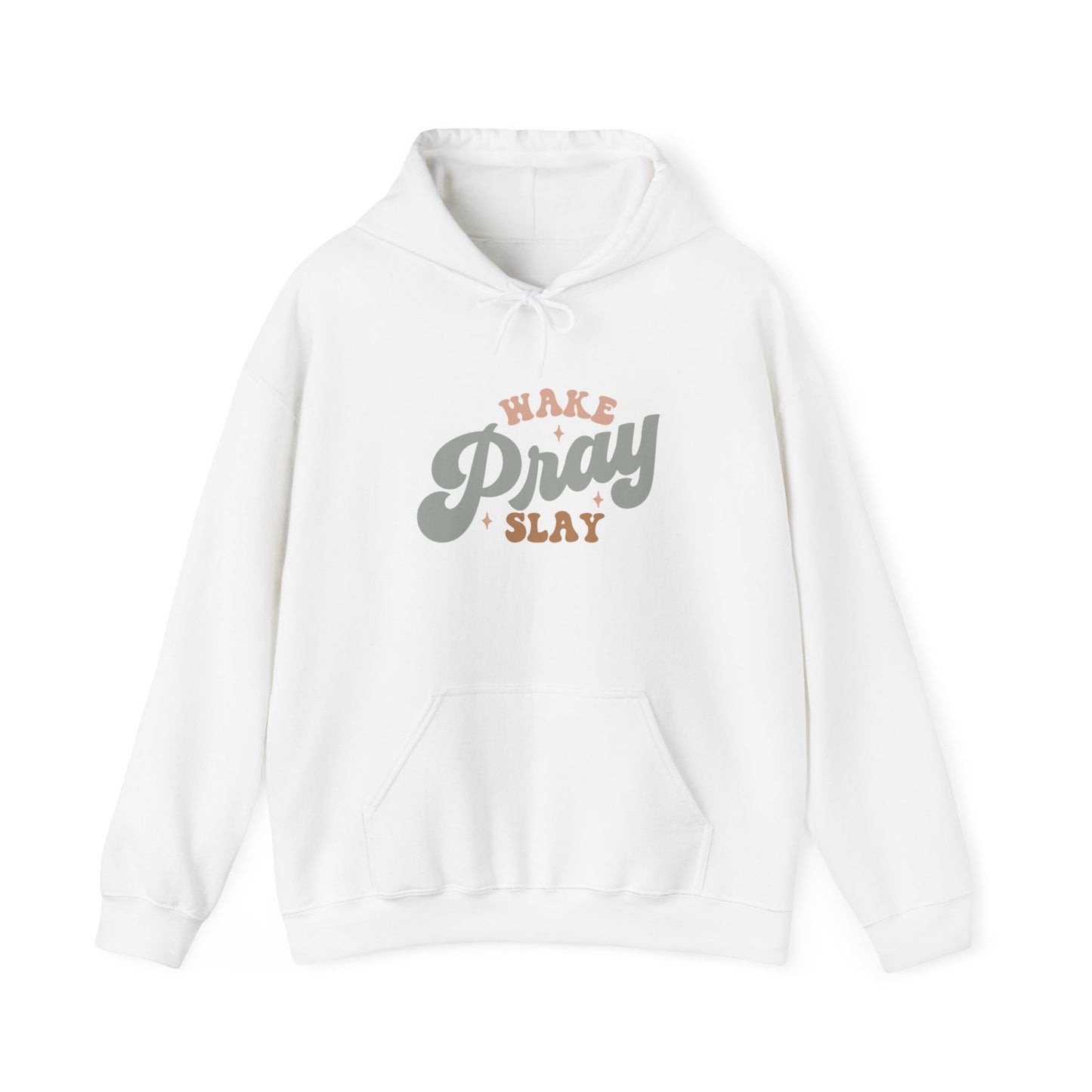 "Wake, Pray, Slay" - Christian Quote - Hoodie