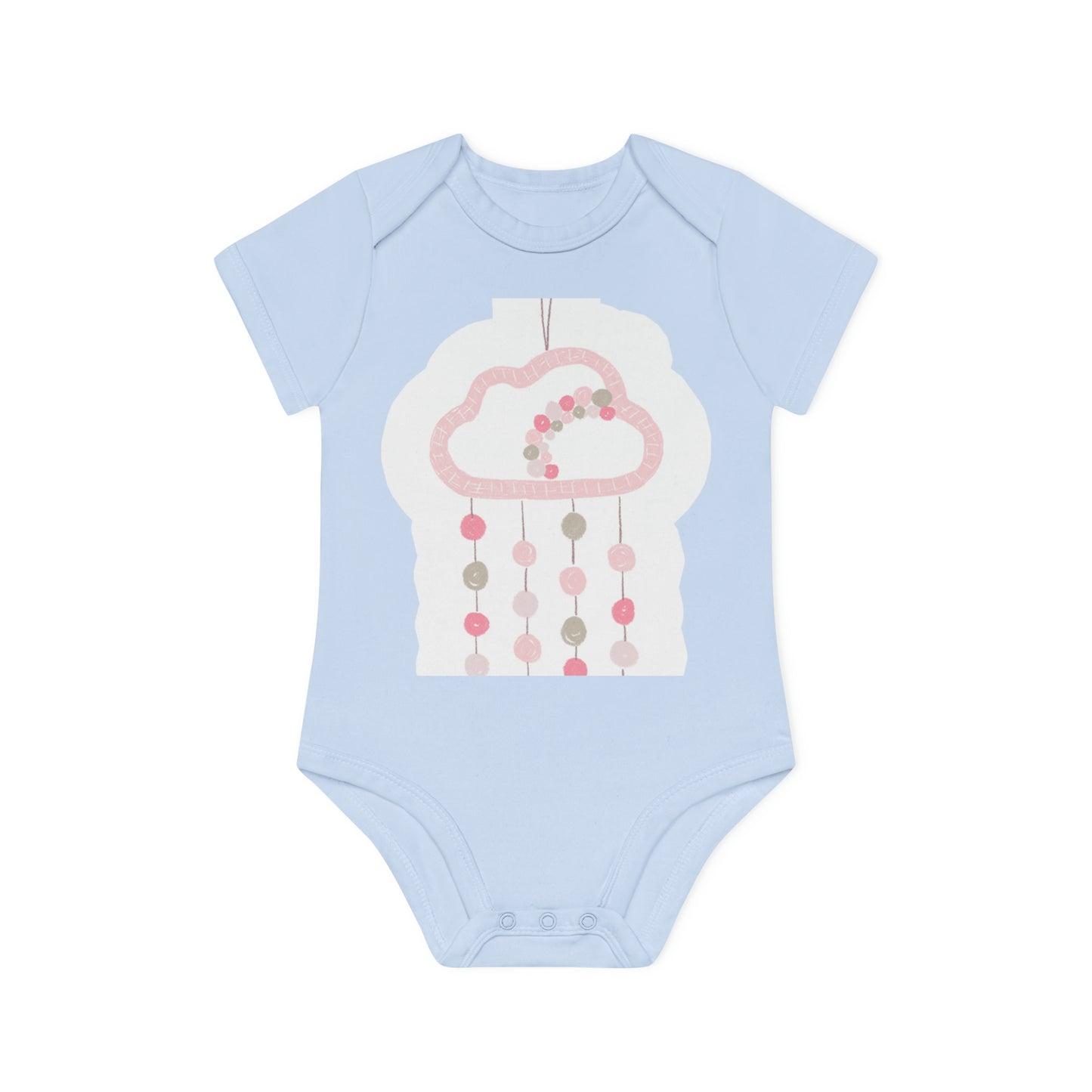 "Organic Baby Bodysuit: Adorable- Baby Organic Short Sleeve Bodysuit