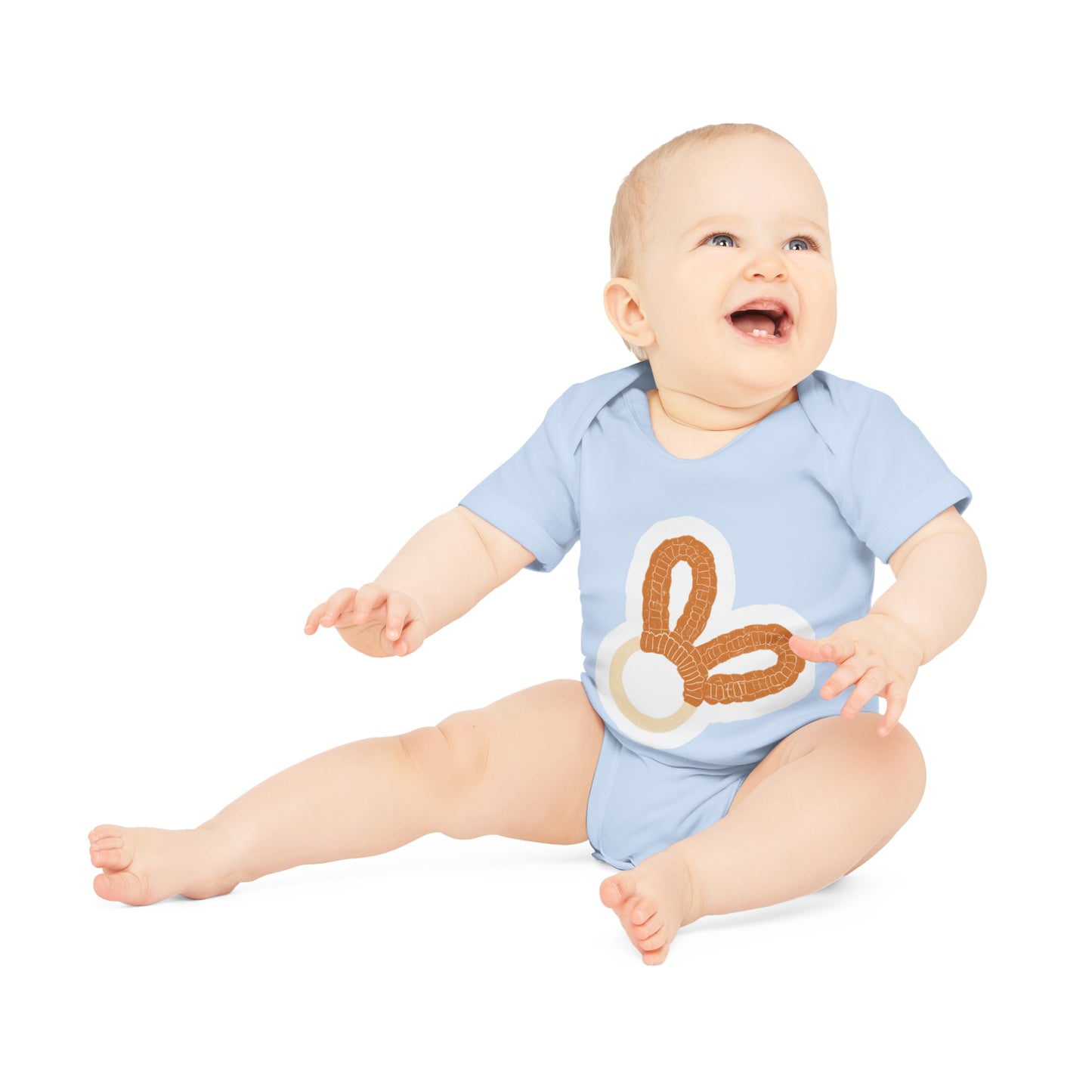 Organic Cutie: Adorable Baby Organic Short Sleeve Bodysuit