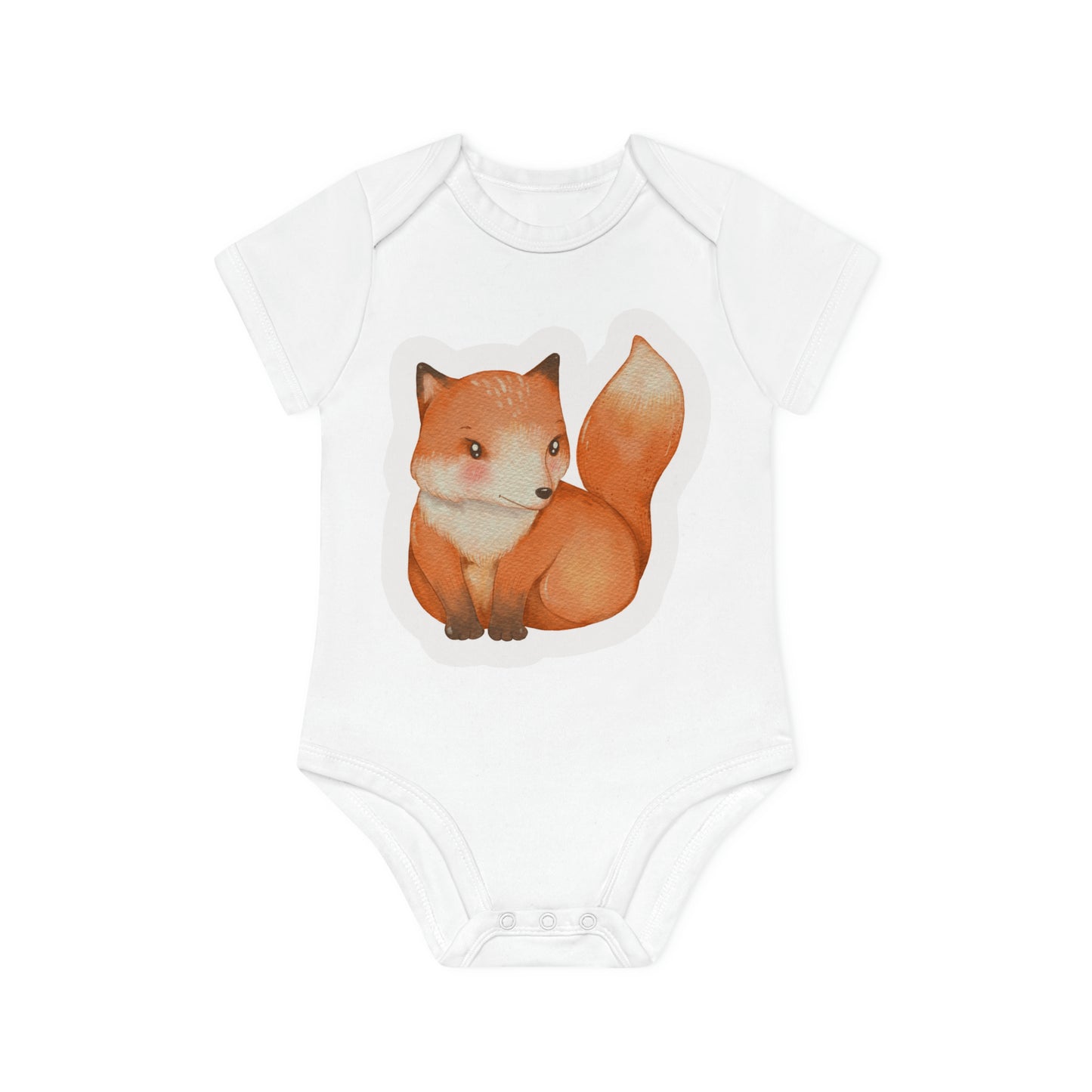 "Organic Cutie: Adorable Baby Short- Baby Organic Short Sleeve Bodysuit