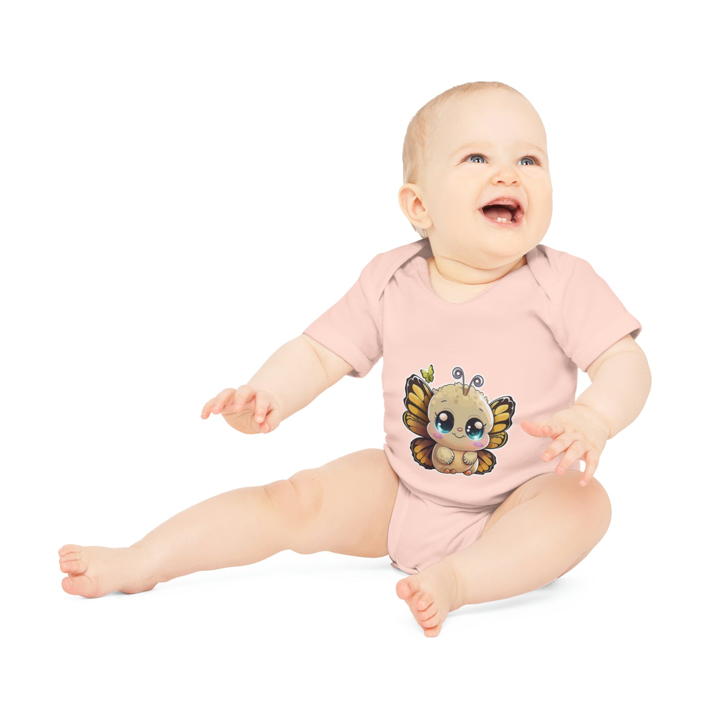 "Organic Cutie: Baby Short Sleeve Bod- Baby Organic Short Sleeve Bodysuit