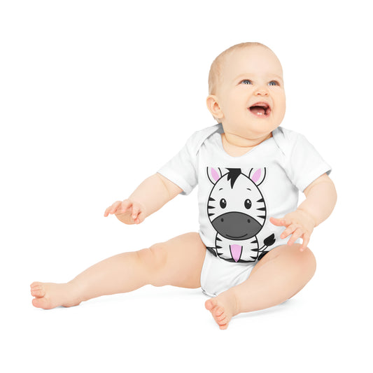 "Organic Cotton Baby Bodysuit - Ad- Baby Organic Short Sleeve Bodysuit