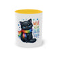 "Rainbow Pride Celebrate Love" - Two Tone Mug