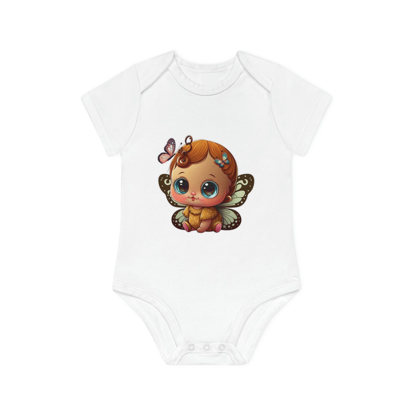 "Organic Cutie: Adorable Baby Short- Baby Organic Short Sleeve Bodysuit