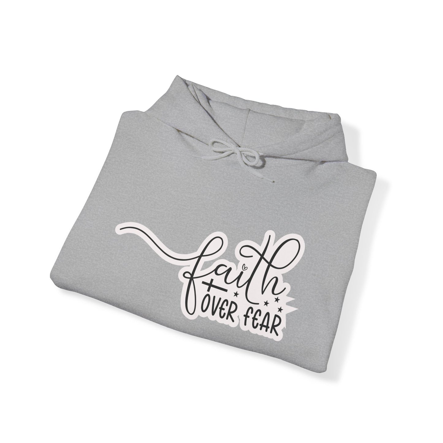 "Faith-filled Comfort: Christian Quote Hooded- Hoodie