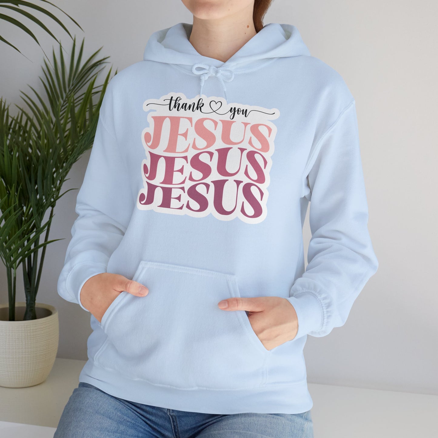 "Thank You Jesus" - Hooded Sweatshirt - Hoodie