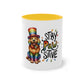 "Rainbow Love: Stay PawSitive" - Two Tone Mug