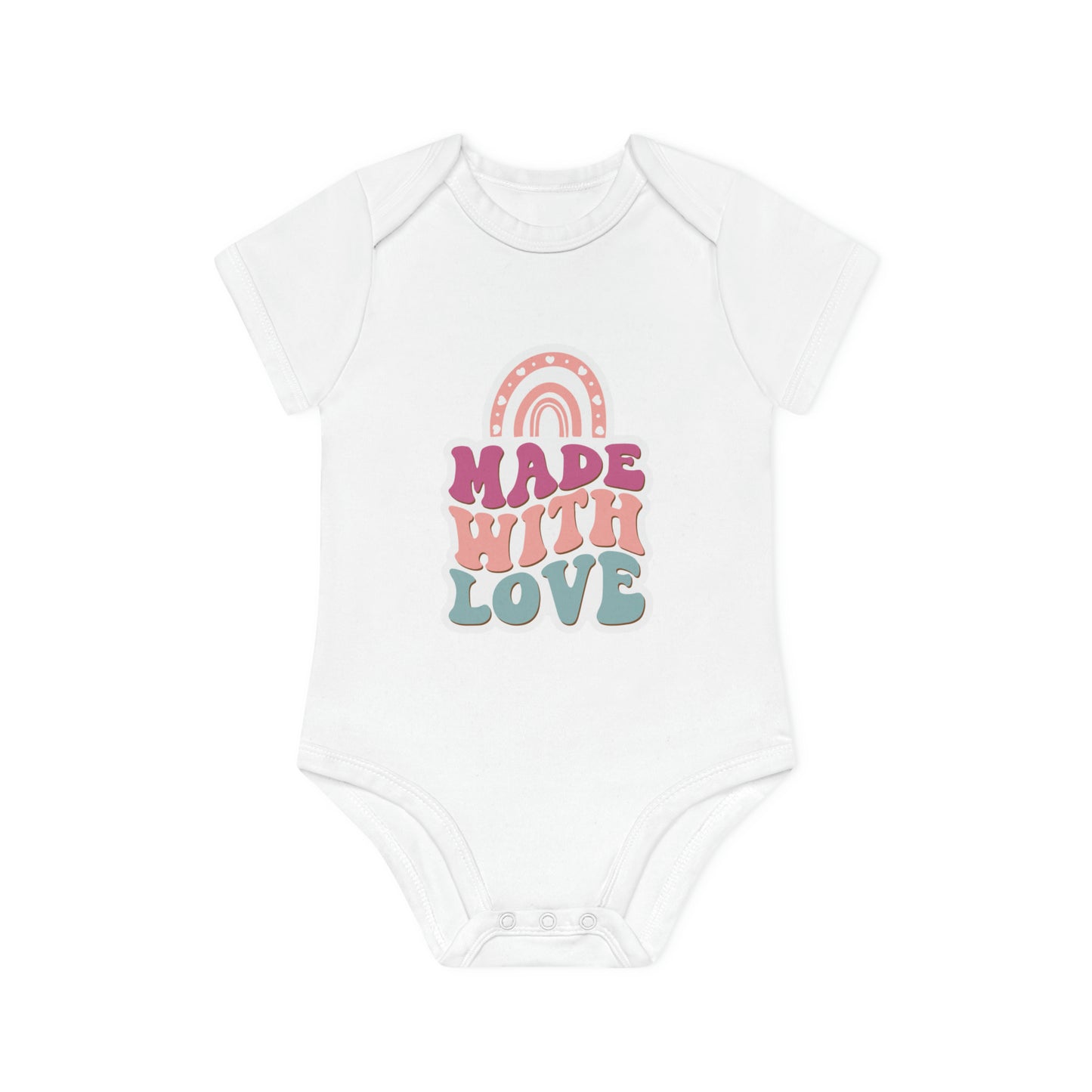 "Organic Cutie: Adorable Baby Short- Baby Organic Short Sleeve Bodysuit