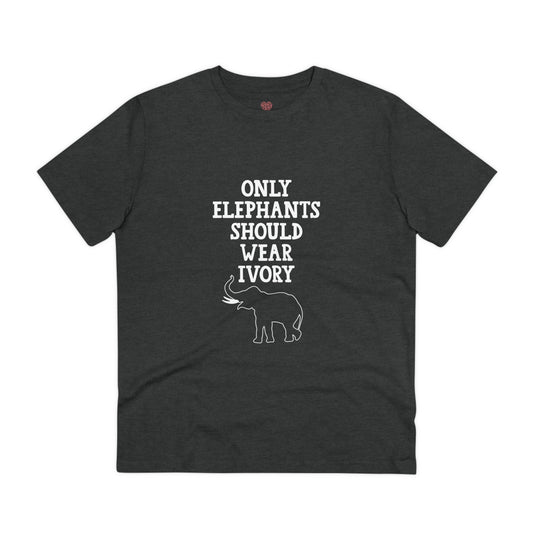 "Only Elephants Should Wear Ivory" Vegan Vibes Tee- T-Shirt