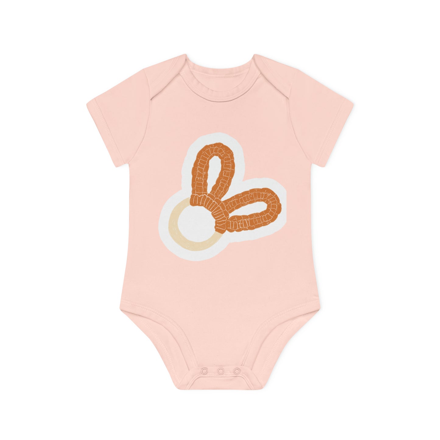 Organic Cutie: Adorable Baby Organic Short Sleeve Bodysuit