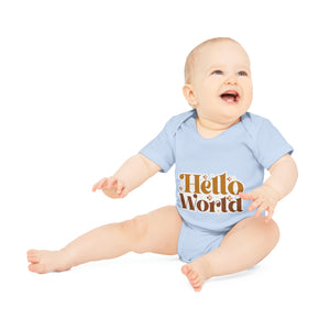 "Adorable Organic Short Sleeve Bodysuit for- Baby Organic Short Sleeve Bodysuit