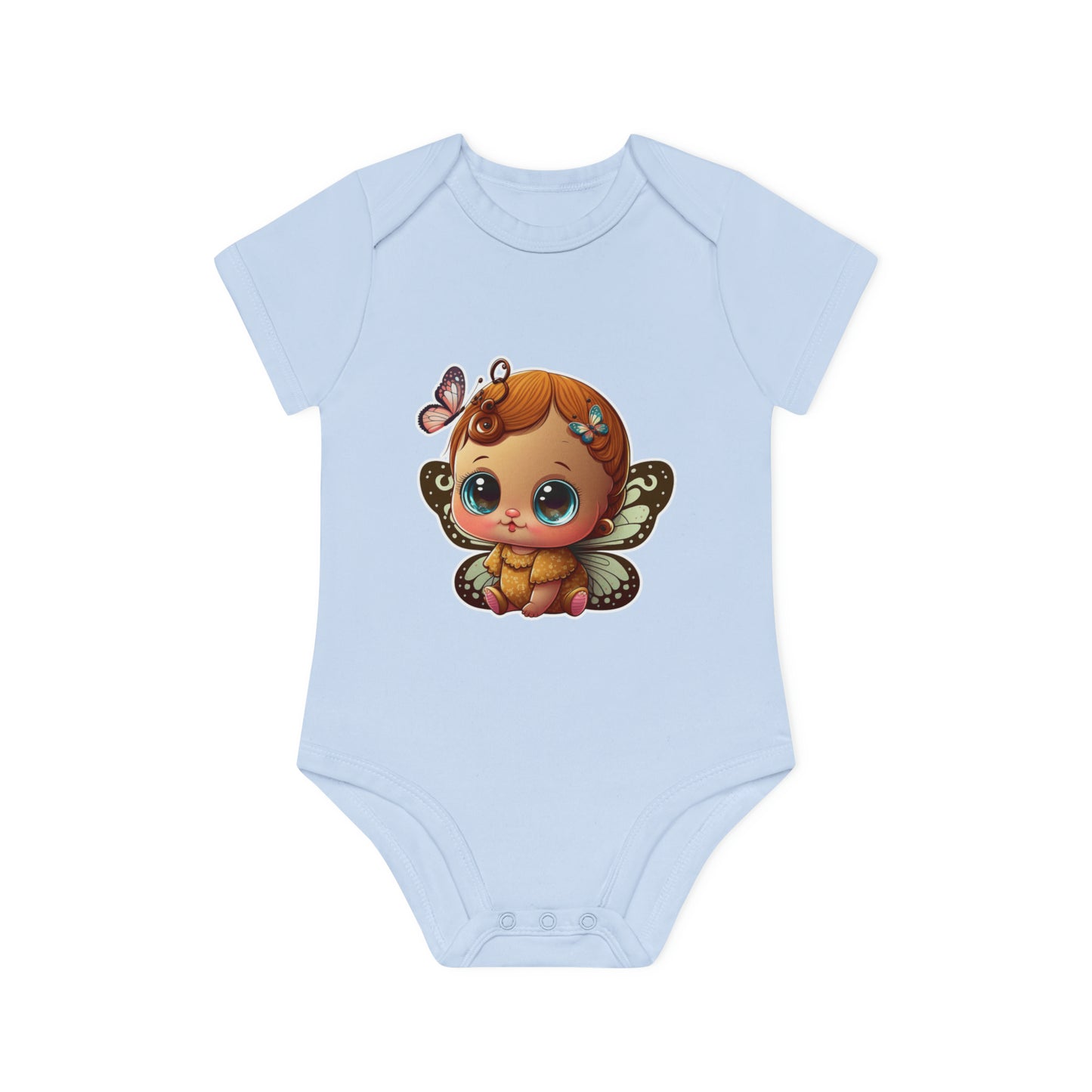 "Organic Cutie: Adorable Baby Short- Baby Organic Short Sleeve Bodysuit