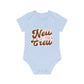 "Organic Cotton Baby Bodysuit - Sweet- Baby Organic Short Sleeve Bodysuit