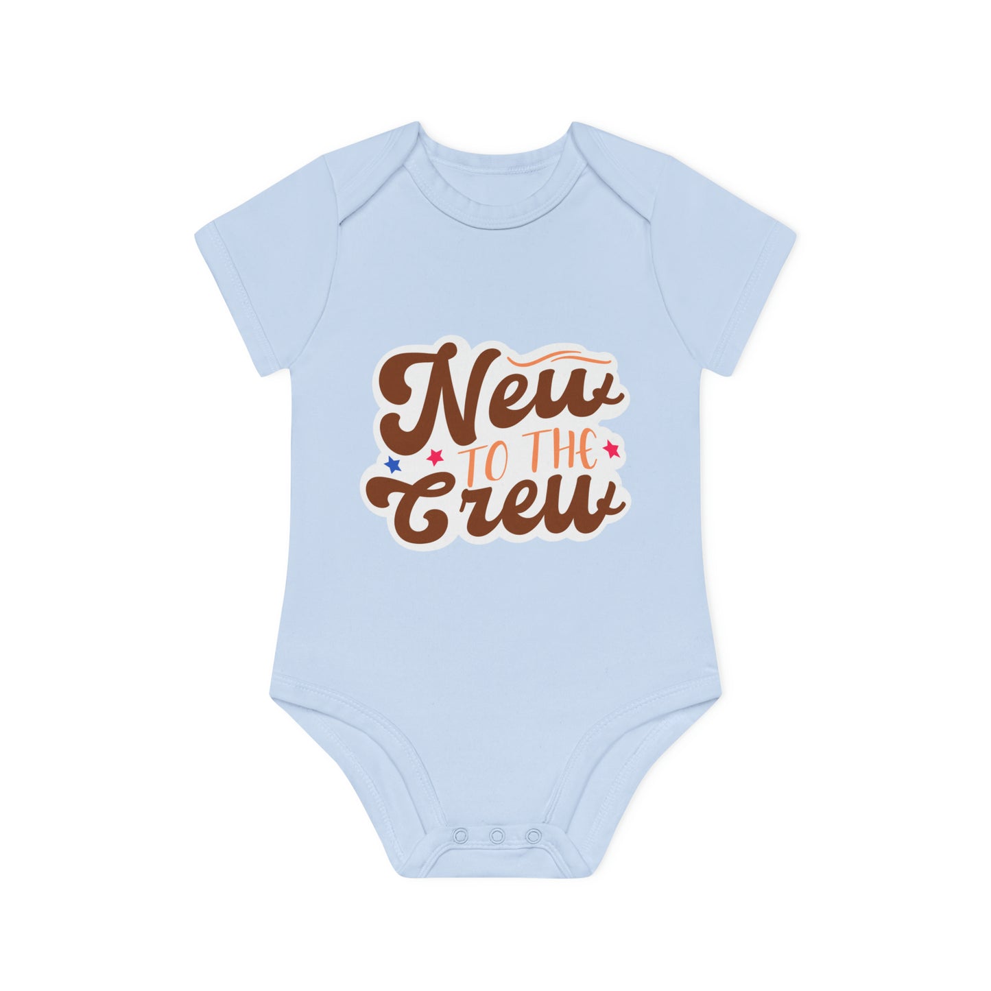 "Organic Cotton Baby Bodysuit - Sweet- Baby Organic Short Sleeve Bodysuit