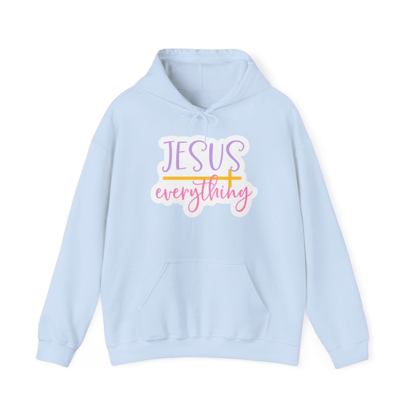 "Jesus is Everything" Faith-Inspired Hooded Sweatshirt - Hoodie