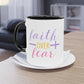 "Faith over Fear" - Christian Love - Two Tone Mug