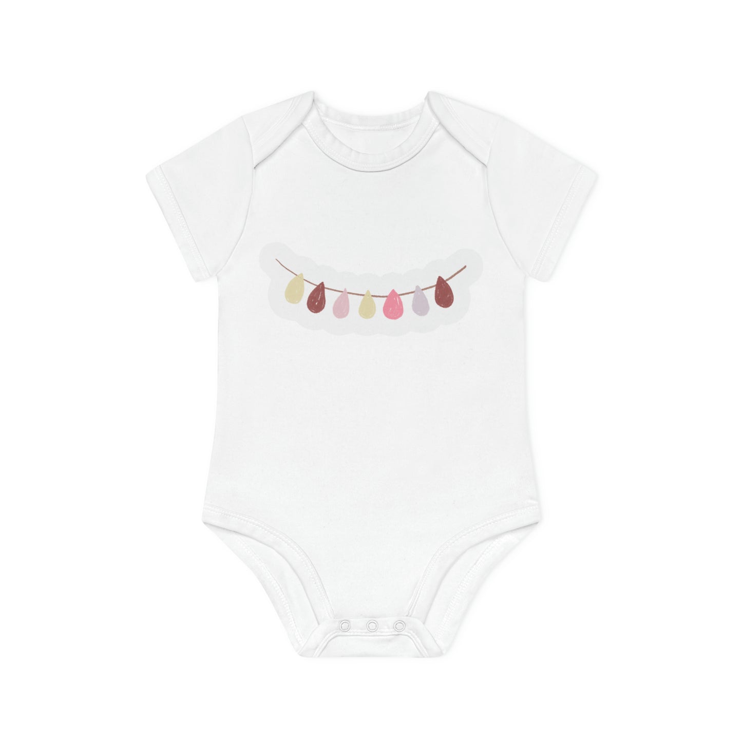 "Organic Cutie" Adorable Baby Organic Short Sleeve Bodysuit