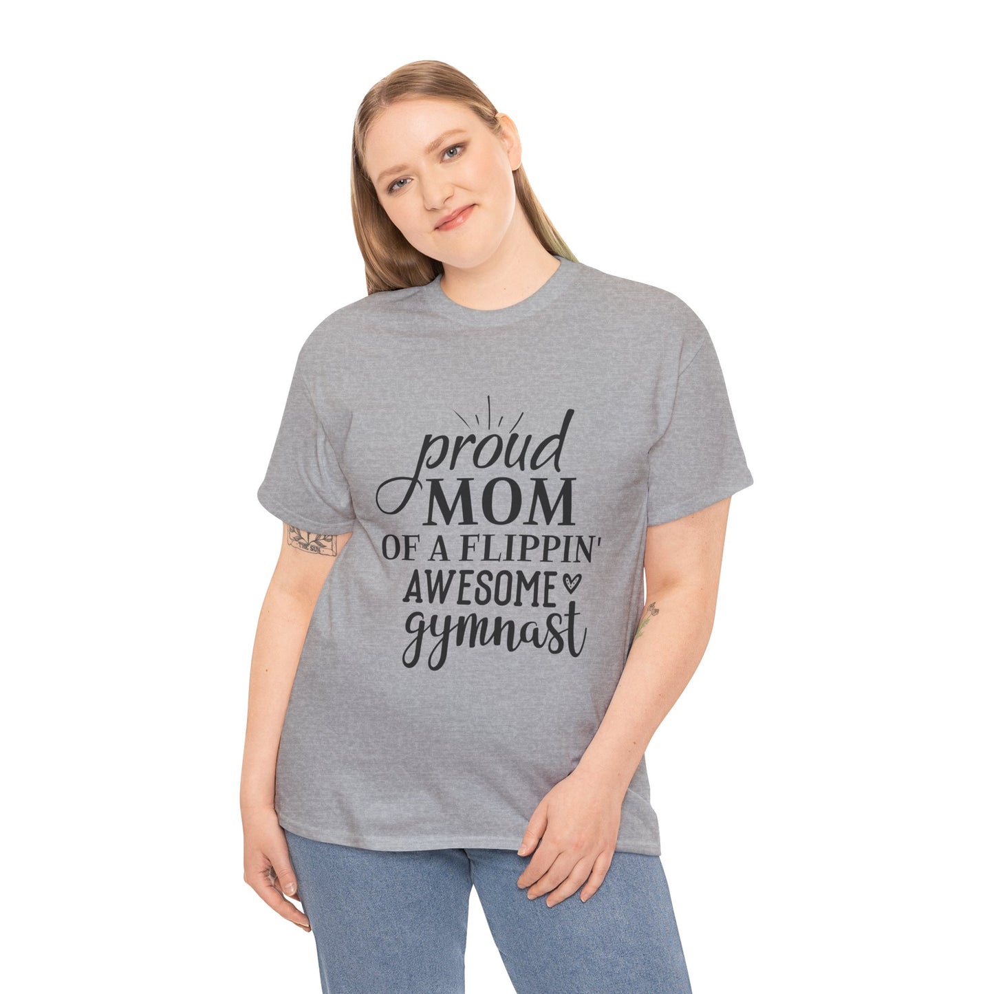 "Gymnast Mom" - Unisex Heavy Cotton Tee