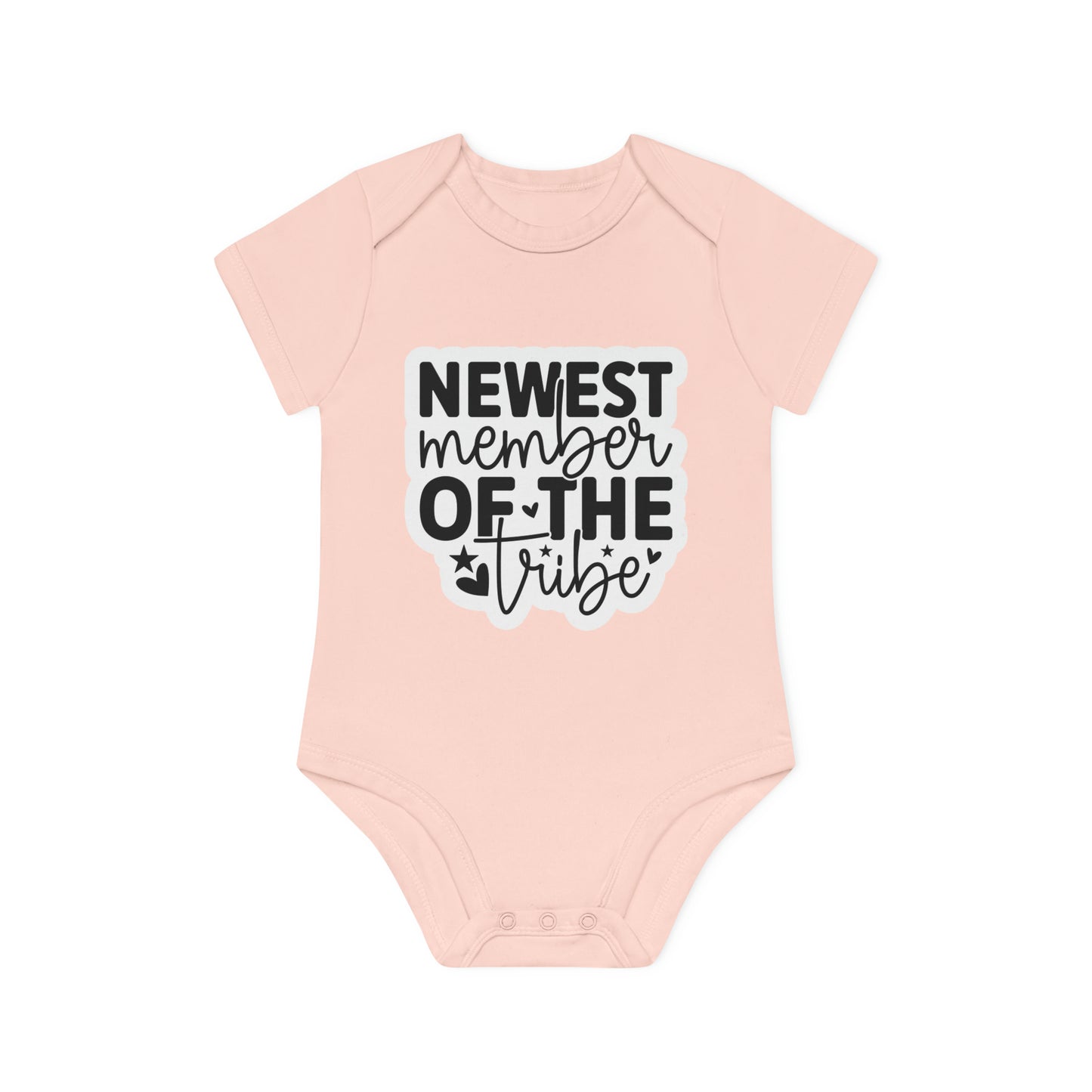 "Newest Member of the Tribe" - Baby Organic Short Sleeve Bodysuit