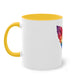 "Rainbow Pride Feather" - Two Tone Mug