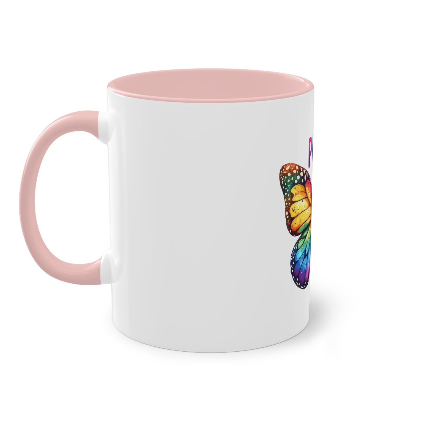 "Rainbow Love: LGBTQIA+ Pride Ceramic- Two Tone Mug