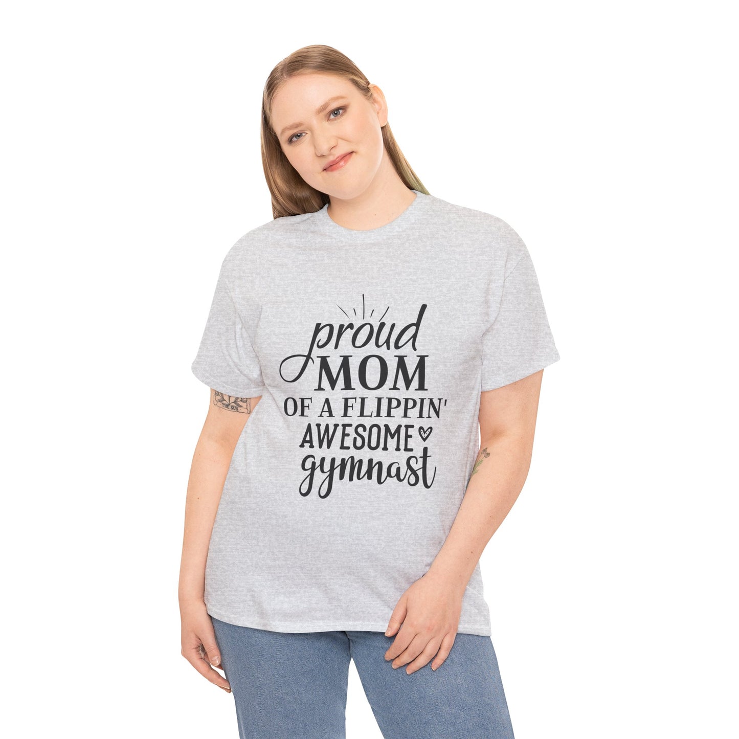 "Gymnast Mom" - Unisex Heavy Cotton Tee