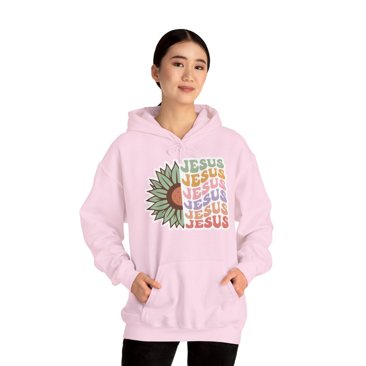 "Jesus Flower" - Hooded Sweatshirt - Hoodie