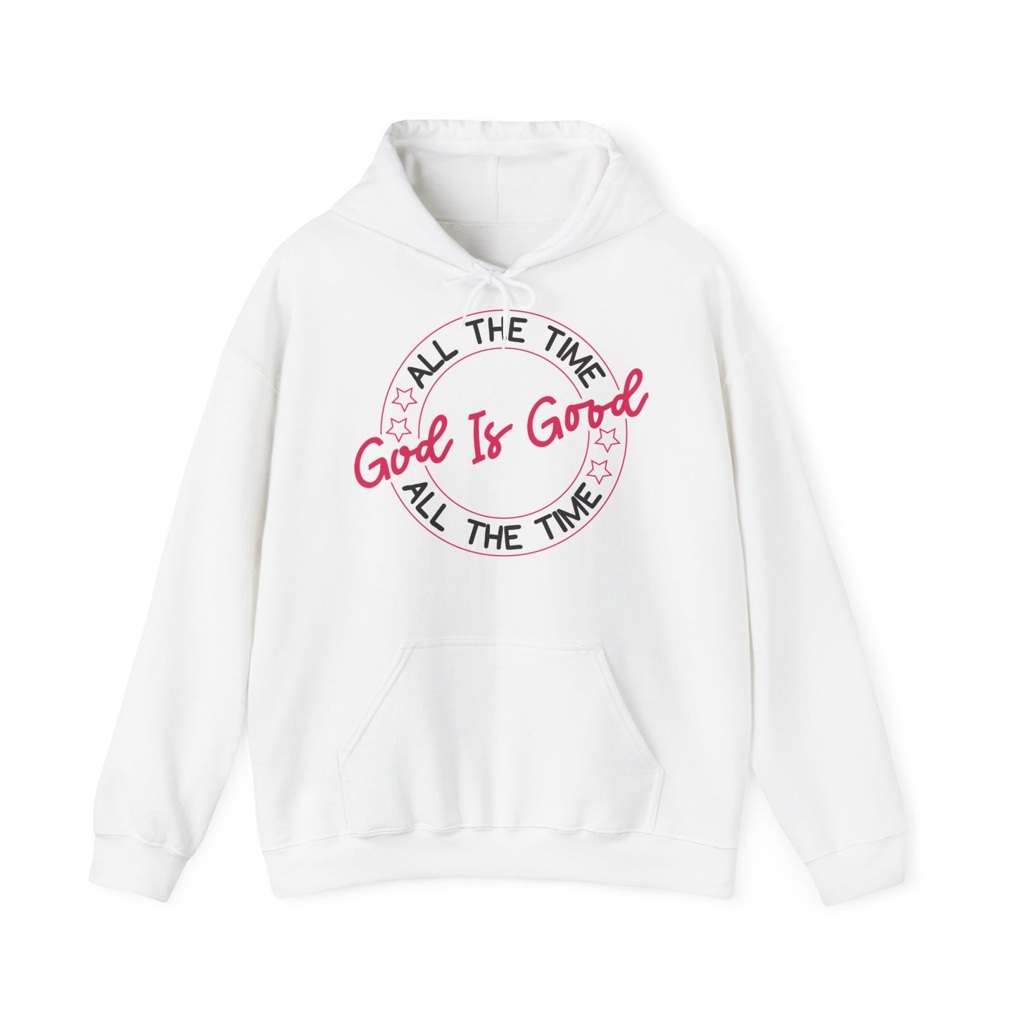 "Faith-Filled Comfort: Christian Quote Hood- Hoodie