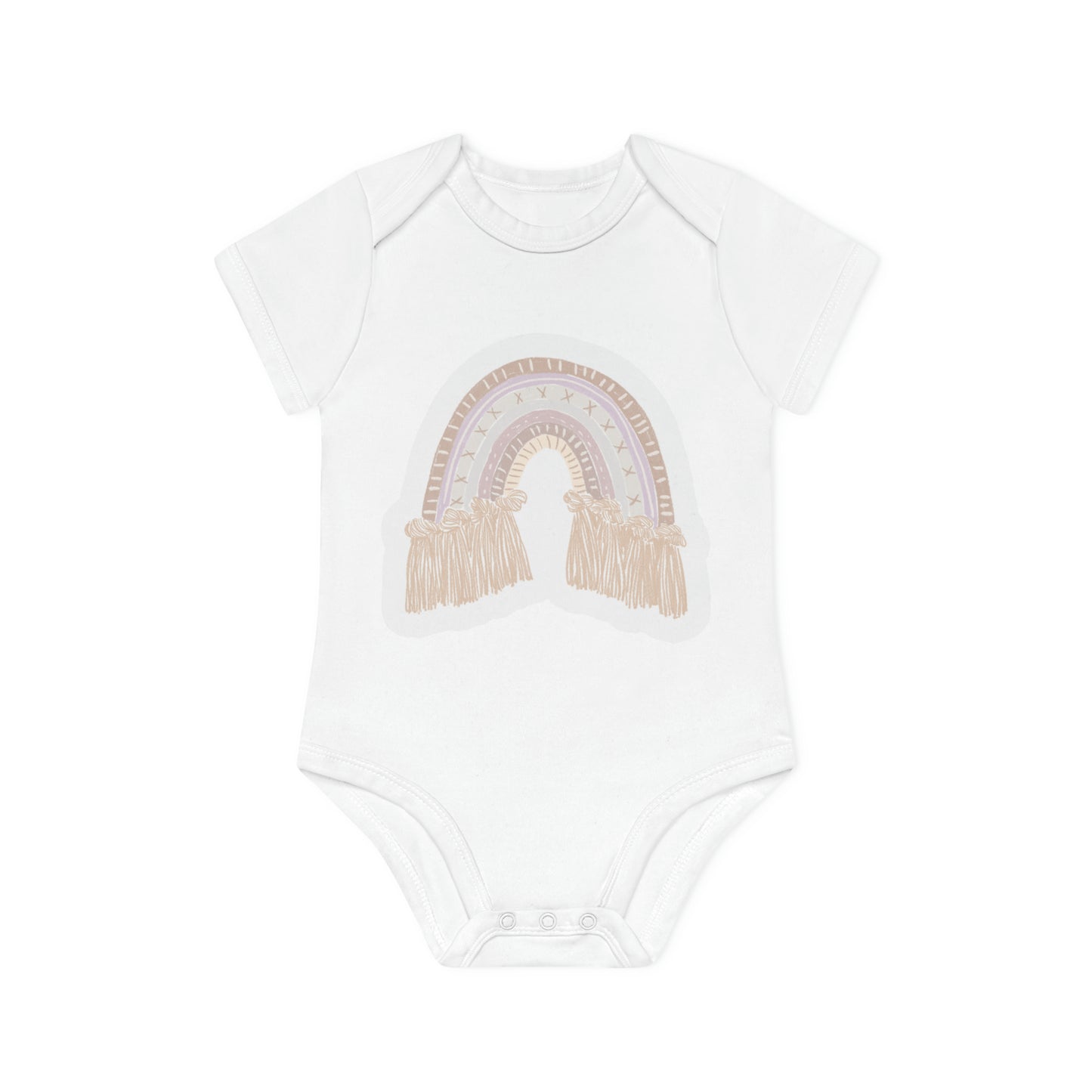 "Organic Baby Bodysuit: Adorable- Baby Organic Short Sleeve Bodysuit